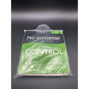 No Nonsense Control Top Nylon Leg Pantyhose Off Black M43 Size B – 1 pair